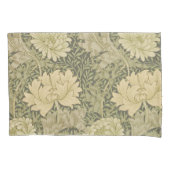 William Morris Chrysanthemum Sage Flower Kussensloop (Voorkant)