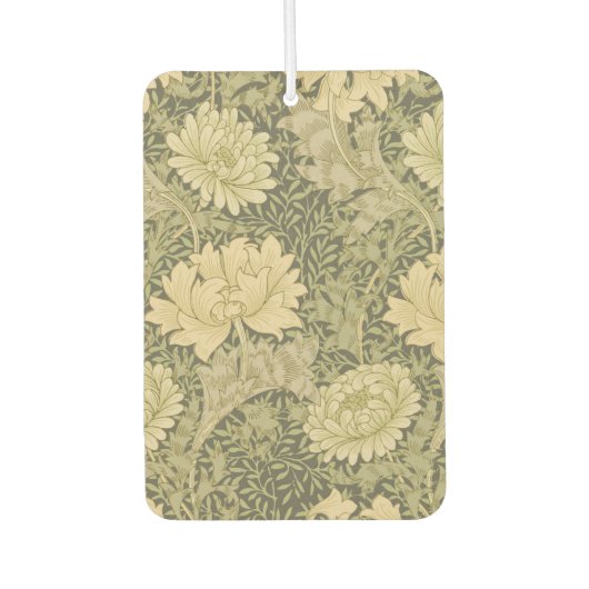 William Morris Chrysanthemum Sage Flower Luchtverfrisser (Voorkant)