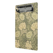 William Morris Chrysanthemum Sage Flower Mini Klembord (Angled2)