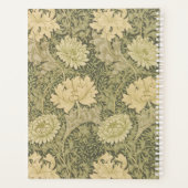 William Morris Chrysanthemum Sage Flower Planner (Achterkant)