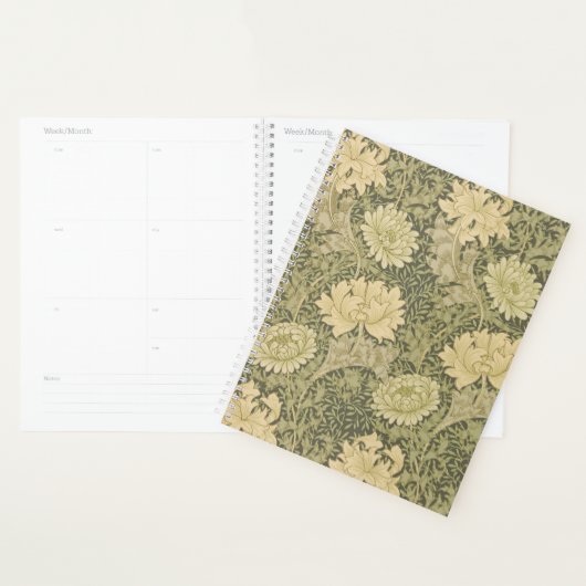 William Morris Chrysanthemum Sage Flower Planner (Display)