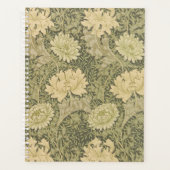 William Morris Chrysanthemum Sage Flower Planner (Voorkant)