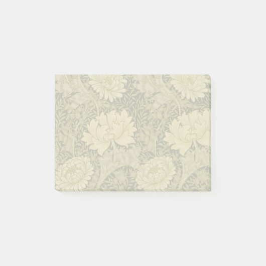 William Morris Chrysanthemum Sage Flower Post-it® Notes (Voorkant)