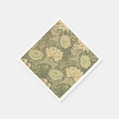 William Morris Chrysanthemum Sage Flower Servet (Hoek)