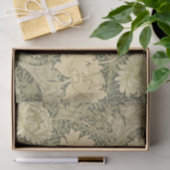 William Morris Chrysanthemum Sage Flower Tissuepapier (Geschenk)