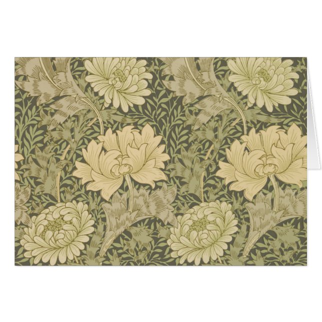 William Morris Chrysanthemum Salie Bloem (Voorkant Horizontaal)