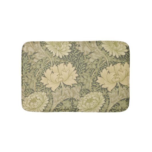 William Morris Chrysanthemum Salie Bloem Badmat (Voorkant)