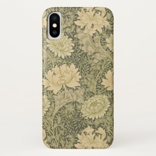 William Morris Chrysanthemum Salie Bloem Case-Mate iPhone Case (Achterkant)