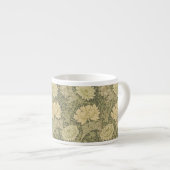 William Morris Chrysanthemum Salie Bloem Espresso Kop (Voorkant rechts)
