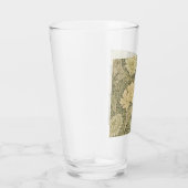 William Morris Chrysanthemum Salie Bloem Glas (Rechts)
