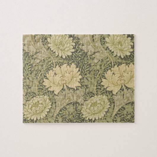 William Morris Chrysanthemum Salie Bloem Legpuzzel (Horizontaal)