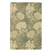 William Morris Chrysanthemum Salie Bloem Mini Klembord (Achterkant)