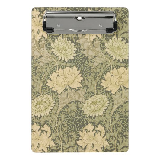 William Morris Chrysanthemum Salie Bloem Mini Klembord (Voorkant)