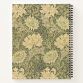 William Morris Chrysanthemum Salie Bloem Notitieboek (Achterkant)