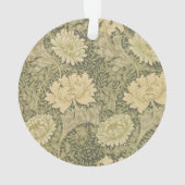 William Morris Chrysanthemum Salie Bloem Ornament (achterkant)
