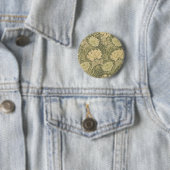 William Morris Chrysanthemum Salie Bloem Ronde Button 5,7 Cm (In situ)