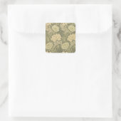 William Morris Chrysanthemum Salie Bloem Vierkante Sticker (Tas)