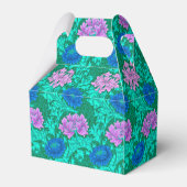 William Morris Chrysanthemums, Aqua en Violet Bedankdoosjes (Achterkant)