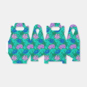 William Morris Chrysanthemums, Aqua en Violet Bedankdoosjes (Uitgevouwen)