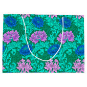 William Morris Chrysanthemums, Aqua en Violet Groot Cadeauzakje (Achterkant)