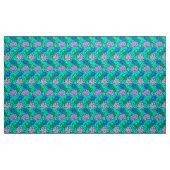 William Morris Chrysanthemums, Aqua en Violet Stof (Yard (91,4 cm))