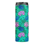 William Morris Chrysanthemums, Aqua en Violet Thermosbeker (Achterkant)
