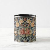 William Morris Chrysanthemums Art Nouveau bloemmo Mok (Midden)