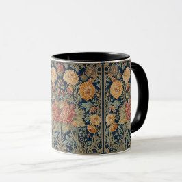  William Morris Chrysanthemums Art Nouveau bloemmo Mok