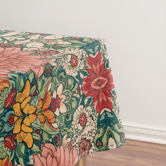 William Morris Chrysanthemums Art Nouveau bloemmo Tafelkleed (Voorbeeld)