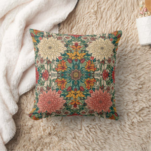 William Morris Chrysanthemums Art Nouveau bloemmot Kussen