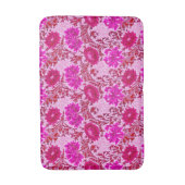 William Morris Chrysanthemums, Bourgogne en roze Badmat (Voorkant Verticaal)