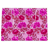 William Morris Chrysanthemums, Bourgogne en roze Groot Cadeauzakje (Voorkant)