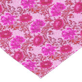 William Morris Chrysanthemums, Bourgogne en roze Korte Tafelloper (Hoek)