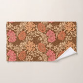 William Morris Chrysanthemums, Brown en Rust Bad Handdoek (Handdoek)
