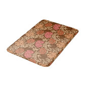 William Morris Chrysanthemums, Brown en Rust Bath Badmat (Gekanteld)