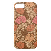 William Morris Chrysanthemums, Brown en Rust Case-Mate iPhone Case (Achterkant)