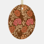 William Morris Chrysanthemums, Brown en Rust Cera Keramisch Ornament (Rechts)