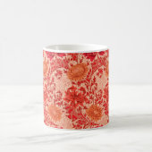William Morris Chrysanthemums, Coral Oranje Koffiemok (Center)
