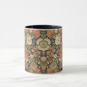  William Morris Chrysanthemums Floral Art Nouveau  Mok (Midden)