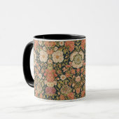  William Morris Chrysanthemums Floral Art Nouveau  Mok (Voorkant links)