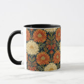 William Morris Chrysanthemums Floral Art Nouveau Mok (Links)