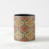 William Morris Chrysanthemums Florale Art Nouveau Mok (Midden)