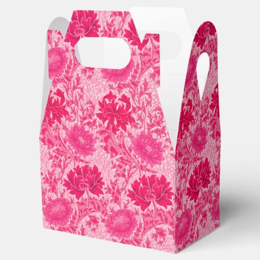 William Morris Chrysanthemums, Fuchsia Pink Bedankdoosjes (Geopend)