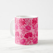 William Morris Chrysanthemums, Fuchsia Pink Koffiemok (Voorkant links)