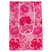 William Morris Chrysanthemums, Fuchsia Pink Medium Cadeauzakje (Achterkant)