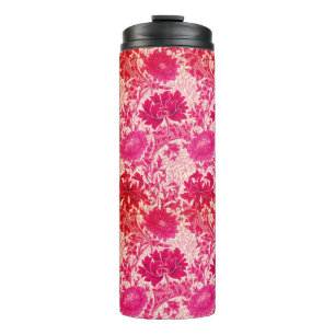 William Morris Chrysanthemums, Fuchsia Pink Thermosbeker