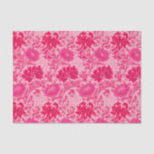 William Morris Chrysanthemums, Fuchsia Pink Tissuepapier (Voorkant)