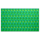 William Morris Chrysanthemums, Lime Green en Aqua Stof (Yard (91,4 cm))