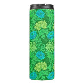 William Morris Chrysanthemums, Lime Green en Aqua Thermosbeker (Achterkant)