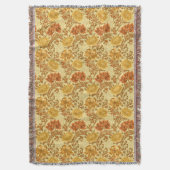 William Morris Chrysanthemums, Mustard Gold Deken (Voorkant Verticaal)